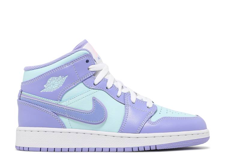 Air Jordan 1 Mid GS "Aqua Purple Pulse"