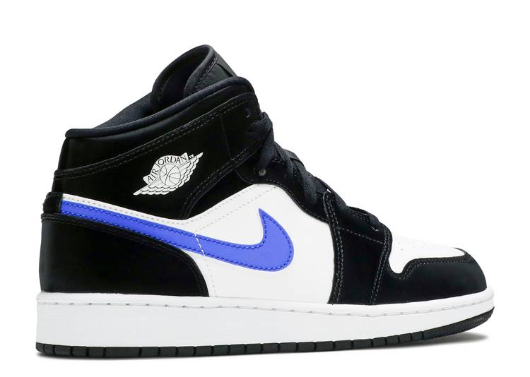 Air Jordan 1 Mid GS "Black Racer Blue"